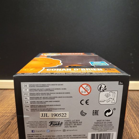 Conan Conan O’Brien 2019 Summer Convention Exclusive Funko Pop - Picture 6 of 9